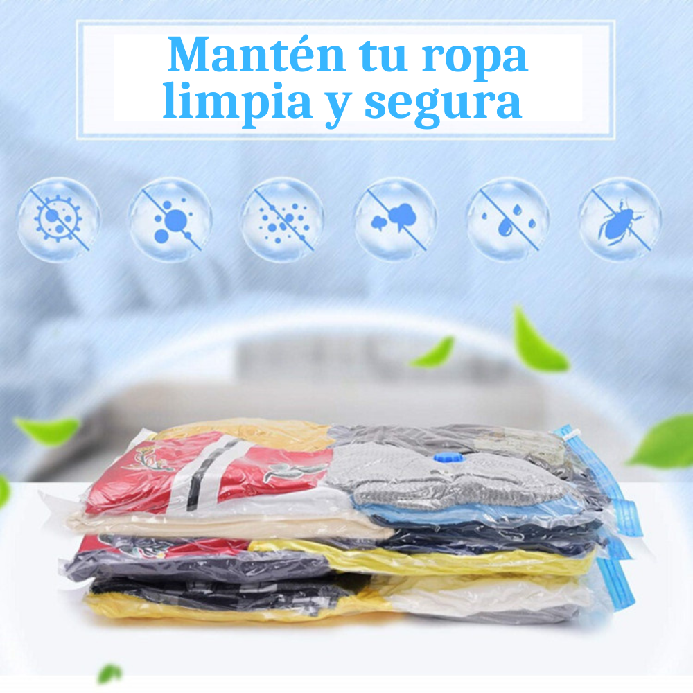 PACK 10 Bolsas al vacío + Regalo bomba de mano