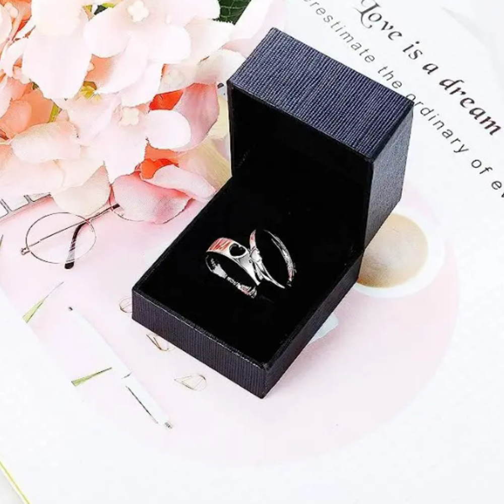 Pareja Anillos de Amor Ajustables (Plata 925) + Regalo Caja