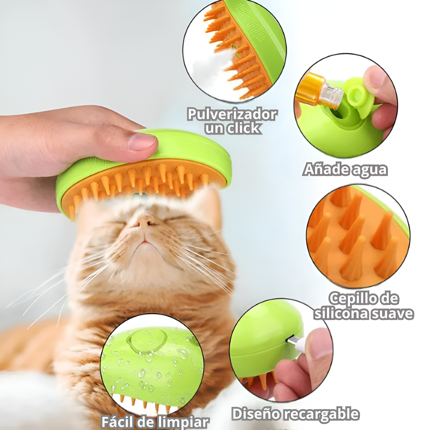 Cepillo de vapor para mascotas (Oferta 2x1 + Descuento)