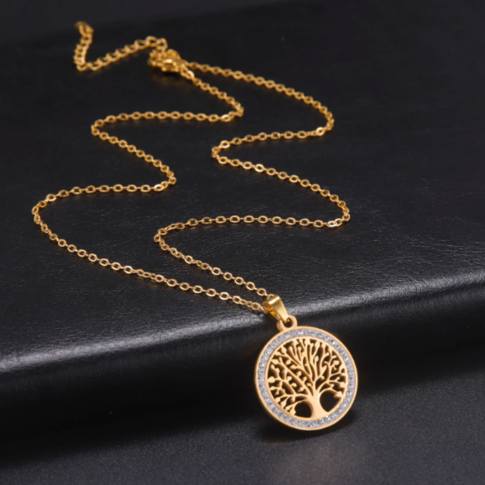 OFERTA 2X1 Collar de Oro con Diseño del Árbol de la Vida