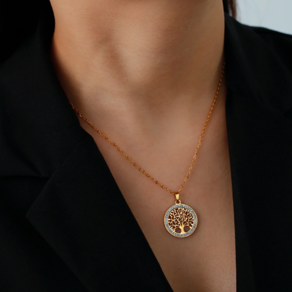 OFERTA 2X1 Collar de Oro con Diseño del Árbol de la Vida