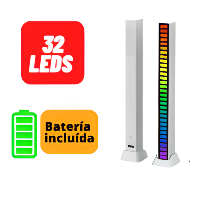 Barra LED rgb con activación por sonido - Productos Topp