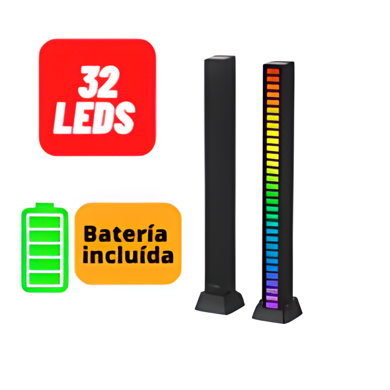 Barra LED rgb con activación por sonido - Productos Topp