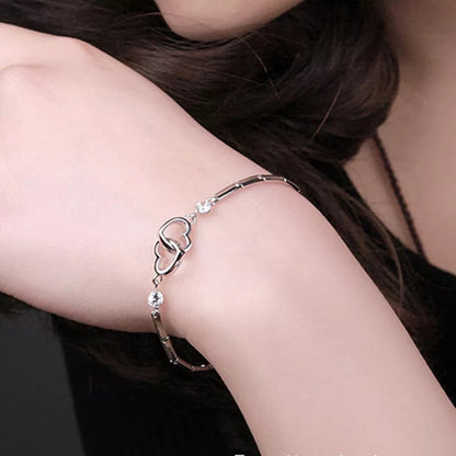 2x1 Pulsera Amor Entrelazado (Plata de Ley 925)+ Certificado de Amor