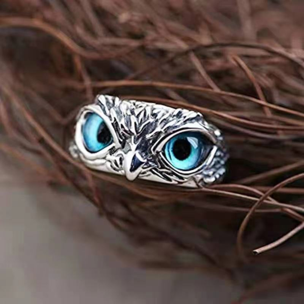 Anillo ajustable cabeza de búho + oferta compra 1 y llévate 2