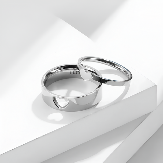 Pareja Anillos de Amor Ajustables (Plata 925) + Regalo Caja