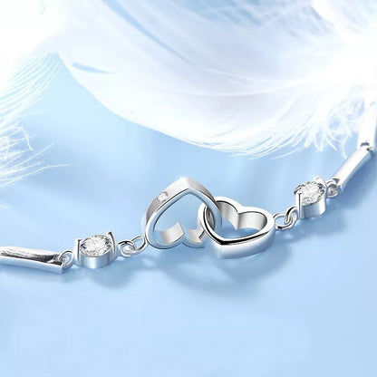2x1 Pulsera Amor Entrelazado (Plata de Ley 925)+ Certificado de Amor