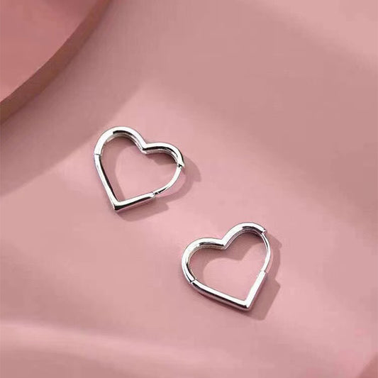 Pendientes corazón plata y oro